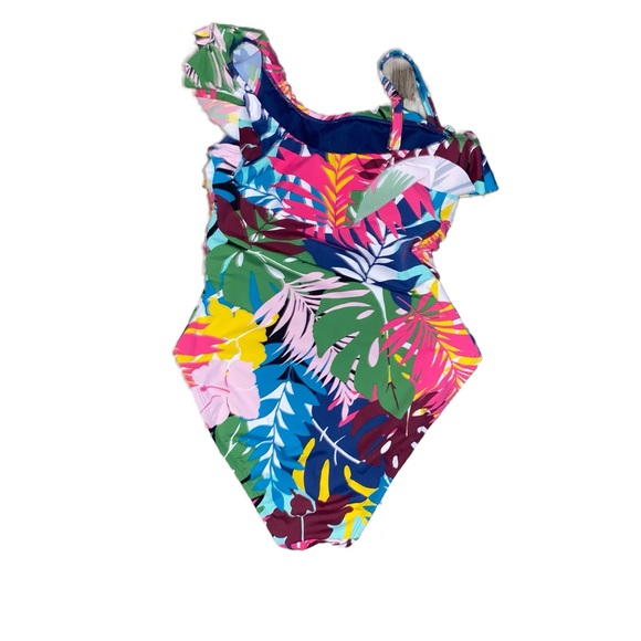 Bleu Rod Beattie On A Brighter Note One Shoulder One Piece Swimsuit NWT - Picture 4 of 5